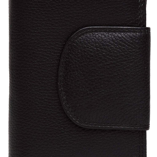 WildHorn® Black Genuine Leather Wallets for Women - WILDHORN