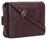 WildHorn Leather Brown Laptop Messenger Bag - WILDHORN