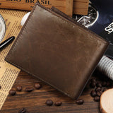 WildHorn® Old River Brown Genuine High Quality RFID Protected Mens Leather Wallet and Belt Combo - WILDHORN