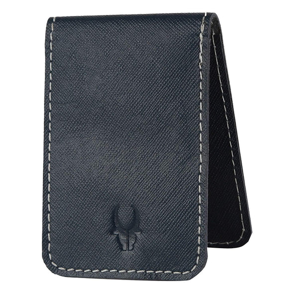 WildHorn Blue Hand Crafted Genuine Leather Credit Card Holder - WILDHORN