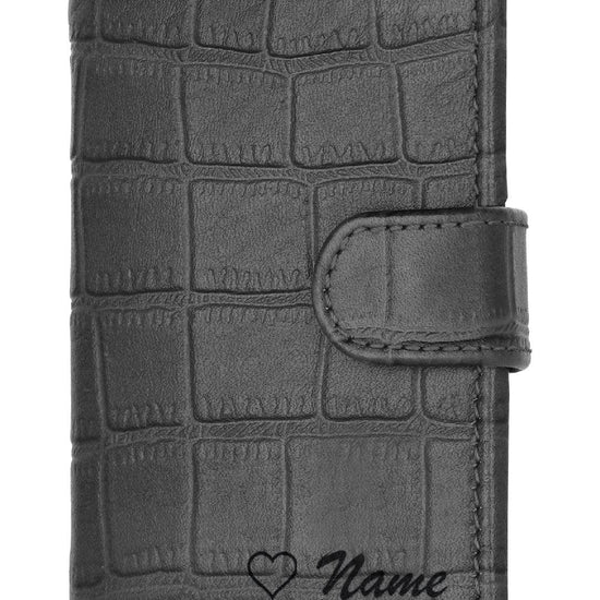 WildHorn® RFID Protected Custom Engraved Personalized High Quality Unisex Leather Card Holder for Gifting - WILDHORN