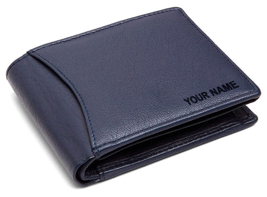 WildHorn® RFID Protected Custom Engraved Personalized High Quality Mens Leather Wallet for Gifting - WILDHORN