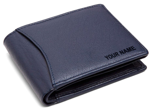 WildHorn® RFID Protected Custom Engraved Personalized High Quality Mens Leather Wallet for Gifting - WILDHORN