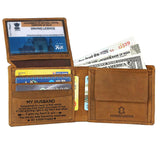 WILDHORN® Engraved Personalized Wallet for Men - Gift for Father, Husband ,Friend, Boyfriend, Brother & Son