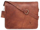 WILDHORN Men's Leather Vintage Laptop Messenger Bag (Tan) - WILDHORN