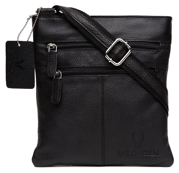WILDHORN® 100% Genuine Leather Sling Messenger Bag for Men