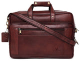 WILDHORN Leather 15.5 inches Bombay Brown Messenger Bag (MB572) - WILDHORN