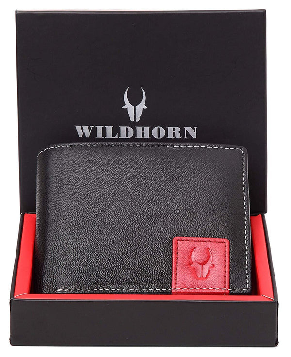 WildHorn® RFID Protected Genuine Leather Wallet for Men - WILDHORN