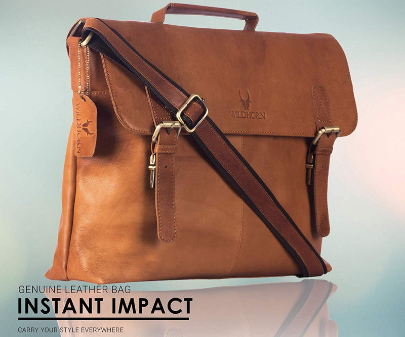Windsor Leather Crossbody Bag For Men & Women | Leather Side Bag | MT —  MaheTri
