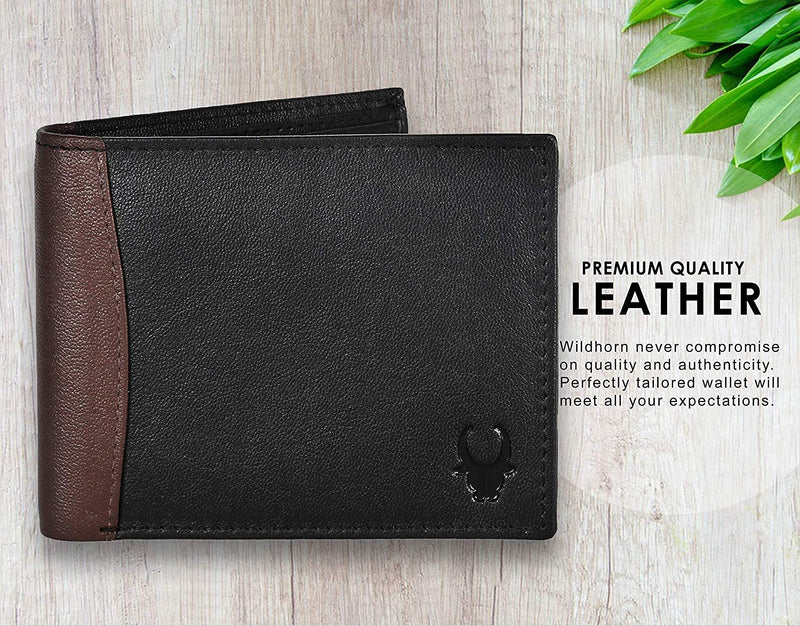 WildHorn® RFID Protected Genuine Leather Wallet for Men - WILDHORN