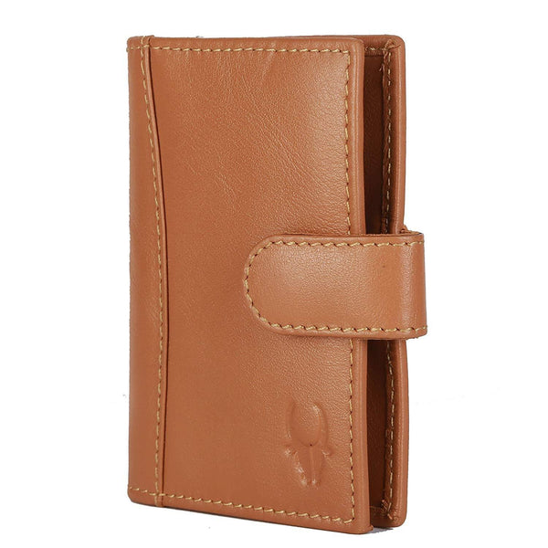 WildHorn Genuine Leather Brown Credit Card Holder - WILDHORN