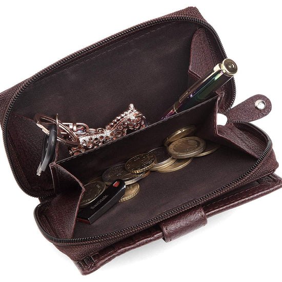 WildHorn RFID Protected Genuine Leather Wallet for Women Stylish|Purse for Women/Girls - WILDHORN