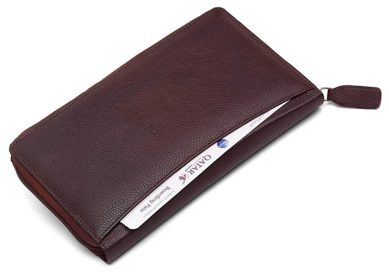 WildHorn Brown Passport Cover - WILDHORN