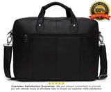 WildHorn Leather Laptop Messenger Bag,16 x 3 x 12 Inches(Black) - WILDHORN