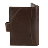 WildHorn Dark Brown Genuine Leather Credit Card Holder - WILDHORN