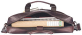 WILDHORN Leather 16 Inch Laptop Messenger Bag (Black, L-16, W-3.5, H-12 Inches) - WILDHORN