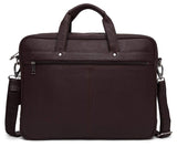 WildHorn 100% Genuine Leather Brown 16 inch Laptop Messenger Bag Dimension : L-16 inch W-3.5 inch H-12 inch - WILDHORN