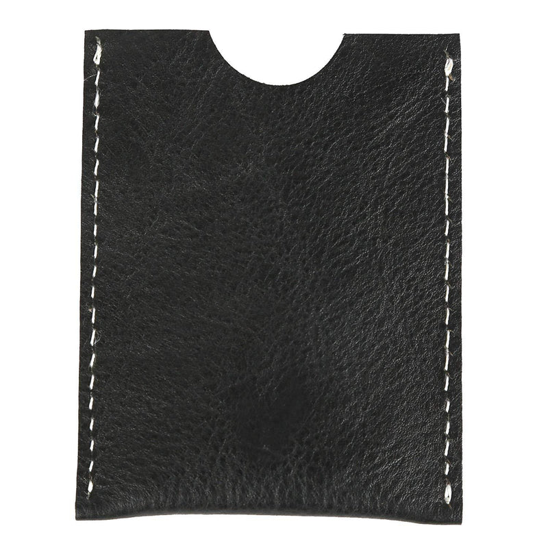 WildHorn Hand Crafted Black Genuine Leather Credit Card Holder - WILDHORN