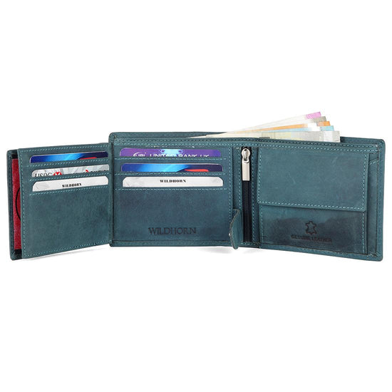 WILDHORN® RFID Protected Customizable Wallet for Gifting | Engrave with Your Name,Company Name or Initials - WILDHORN