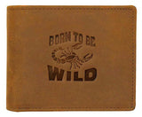 WILDHORN® Scorpion Hunter Leather Wallet for Men - WILDHORN