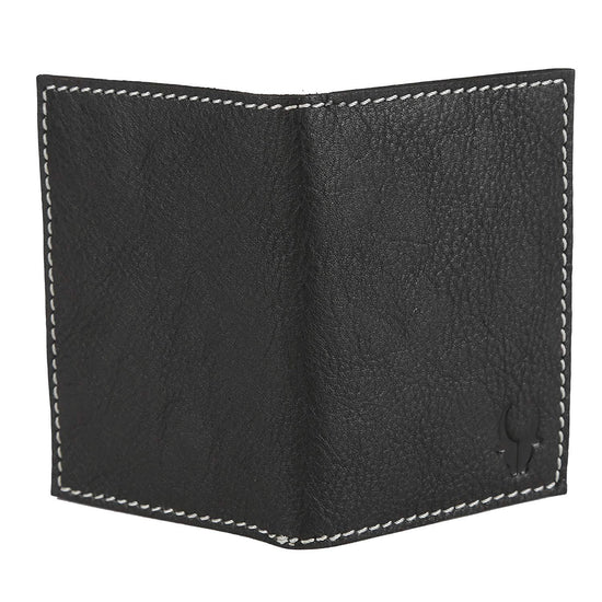 WildHorn Hand Crafted Black Genuine Leather Credit Card Holder - WILDHORN