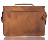 WildHorn 100% Genuine Leather (15.6 inch) Laptop Messenger Bag Dimension : L-15.5 inch W-4 inch H-12 inch - WILDHORN