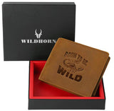 WILDHORN® Scorpion Hunter Leather Wallet for Men