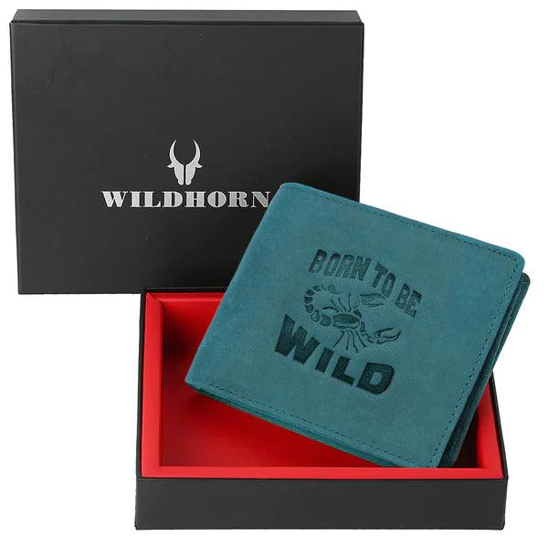 WILDHORN® Scorpion Hunter Leather Wallet for Men - WILDHORN