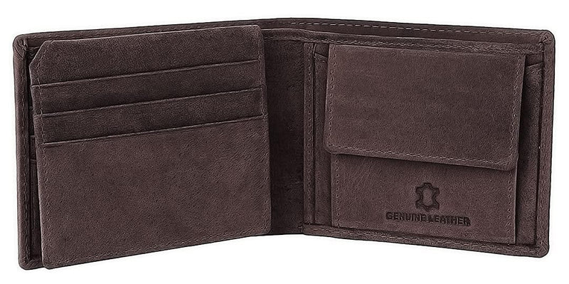 WILDHORN® Antlers Hunter Leather Wallet for Men (TAN)