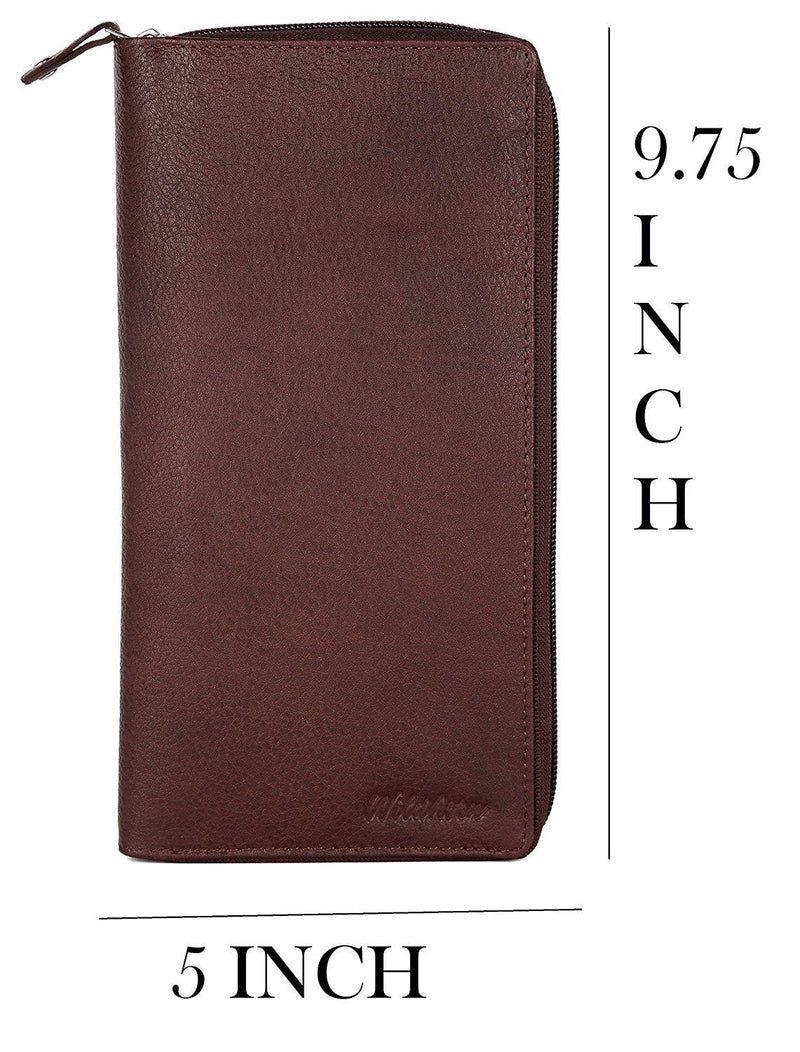 WILDHORN Bombay Brown Passport Wallet (WH2101) - WILDHORN