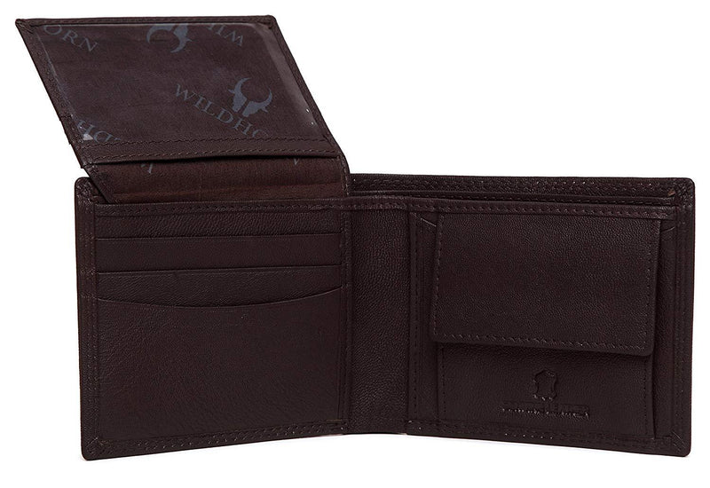 WildHorn® RFID Protected Genuine Leather Wallet for Men - WILDHORN