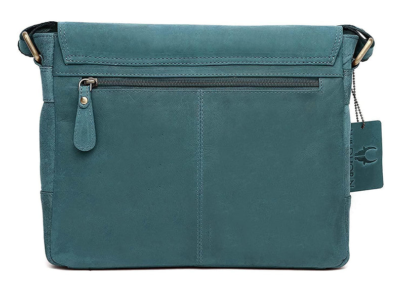 WILDHORN Leather Messenger Bag for Men I Handcrafted I Adjustable Strap I DIMENSION:L- 11 inch H-9.5 inch W- 3 inch