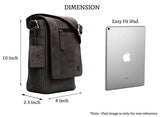 WildHorn® Leather 8.5 inch Sling Messenger Bag for Men I Multipurpose Crossbody Bag I Travel Bag with Adjustable Strap I IDIMENSION: L- 8.5inch H- 10.5inch W- 3inch - WILDHORN