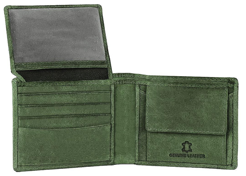 WILDHORN® Antlers Hunter Leather Wallet for Men (TAN)