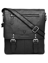 WILDHORN® Original Leather 11.5 inch Messenger Bag for Men I Multipurpose Bag I Office Bag I Travel Bag with Adjustable Strap DIMENTION : L-11.5 inch W-3 inch H-13.5 inch - WILDHORN