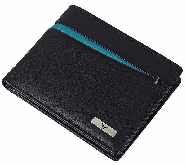 NAPA HIDE Leather Wallet for Men I RFID Protected I Top Grain Leather I Handcrafted I 6 Card Slots I 1 Zipper & 2 ID Card Slots - WILDHORN