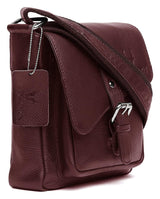 WILDHORN® Original Leather 9 inch Sling Bag for Men I Multipurpose Crossbody Bag I Travel Bag with Adjustable Strap I DIMENSION: L- 8 inch H- 9 inch W- 3 inch - WILDHORN