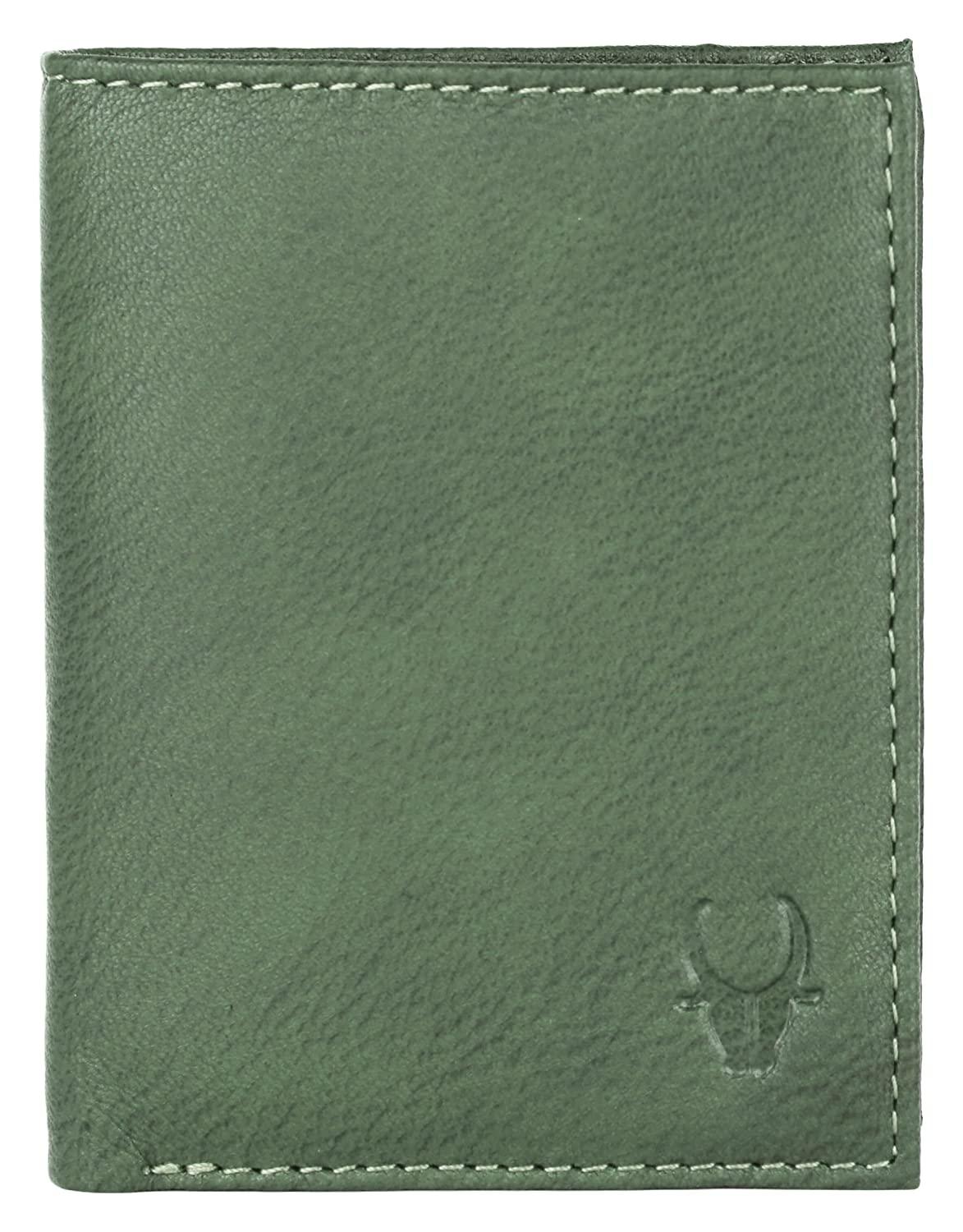 WILDHORN Top Grain Portrait Leather Wallet for Men | C-Clip Detachable Card Case I Credit & Debit Card Holder I RFID Blocking | Extra Capacity | Ultra Strong Stitching | | Gift for Him - WILDHORN
