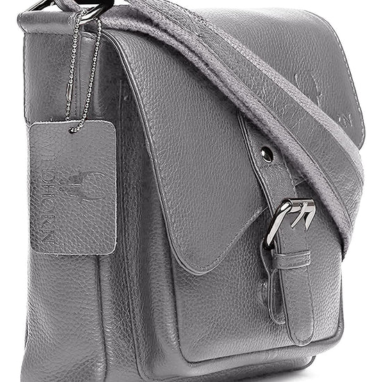 WILDHORN® Original Leather 9 inch Sling Bag for Men I Multipurpose Crossbody Bag I Travel Bag with Adjustable Strap I DIMENSION: L- 8 inch H- 9 inch W- 3 inch - WILDHORN