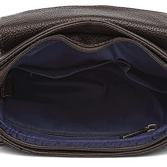 WILDHORN Leather Sling Messenger Bag for Men. DIMENTION : L-8 inch W-3 inch H-9 inch - WILDHORN