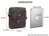 WILDHORN Leather Men's sling Bag I Messenger Bag I Zipper Crossbody Shoulder Satchel Bags for Work Business & Travel Dimension: L- 11 inch H- 12.5 inch W- 2.5 inch - WILDHORN