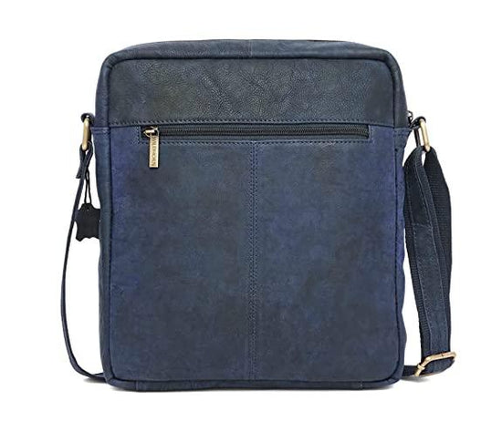 WILDHORN Leather Men's sling Bag I Messenger Bag I Zipper Crossbody Shoulder Satchel Bags for Work Business & Travel Dimension: L- 11 inch H- 12.5 inch W- 2.5 inch - WILDHORN