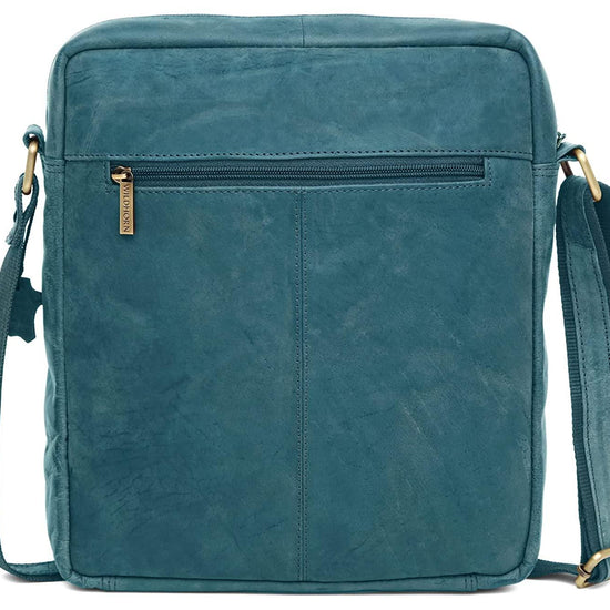 WILDHORN Leather Men's sling Bag I Messenger Bag I Zipper Crossbody Shoulder Satchel Bags for Work Business & Travel Dimension: L- 11 inch H- 12.5 inch W- 2.5 inch - WILDHORN