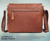 WildHorn India Leather 11 inches Tan Messenger Bag (MB565) - WILDHORN