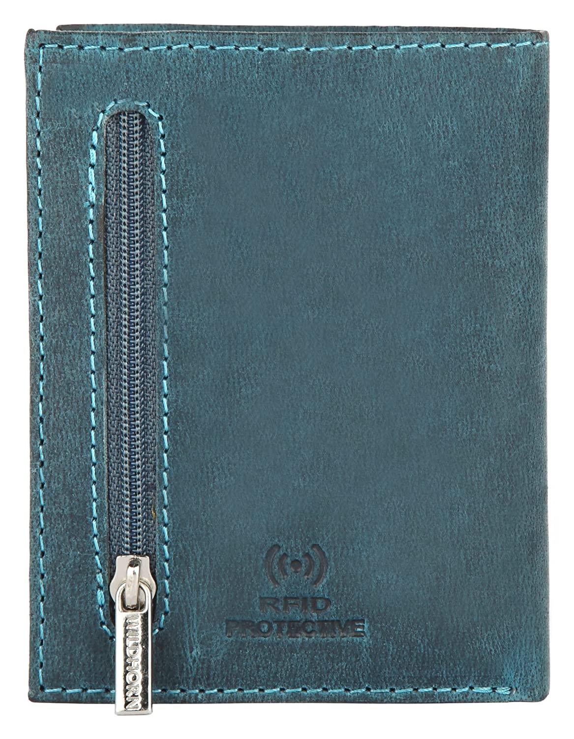 WILDHORN Top Grain Portrait Leather Wallet for Men | C-Clip Detachable Card Case I Credit & Debit Card Holder I RFID Blocking | Extra Capacity | Ultra Strong Stitching | | Gift for Him - WILDHORN