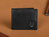 WildHorn® RFID Protected Genuine High Quality Black Leather Wallet & Belt Combo for Men - WILDHORN