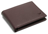 Napa Hide RFID Protected Genuine High Quality Leather Wallet & Pen Combo for Men (Brown) - WILDHORN