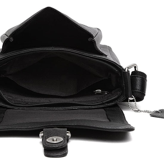 WILDHORN® Original Leather 9 inch Sling Bag for Men I Multipurpose Crossbody Bag I Travel Bag with Adjustable Strap I DIMENSION: L- 8 inch H- 9 inch W- 3 inch - WILDHORN