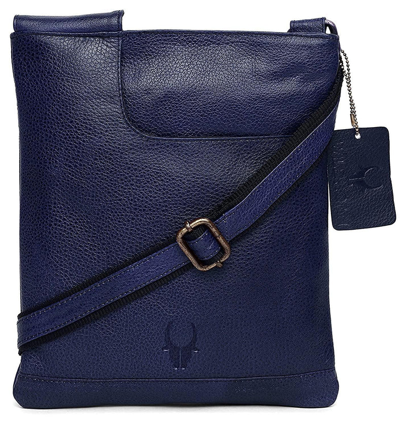 WILDHORN Genuine Leather Hunter Sling bag for men | Everyday Multipurpose Crossbody Leather Traveler Tablet Sling Bag - WILDHORN