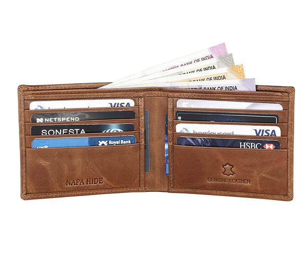 NAPA HIDE® Leather Wallet for Men - WILDHORN